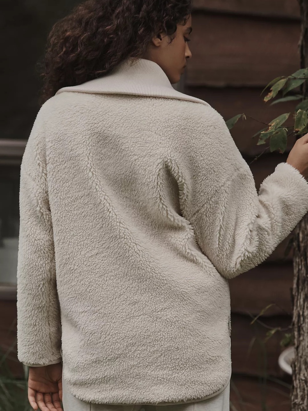 Varley Myla High Pile Fleece Jacket View 4